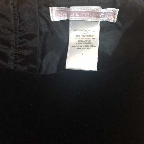 Black and pink velvet dress from Janie Jack size 7 - Picture 2 of 5